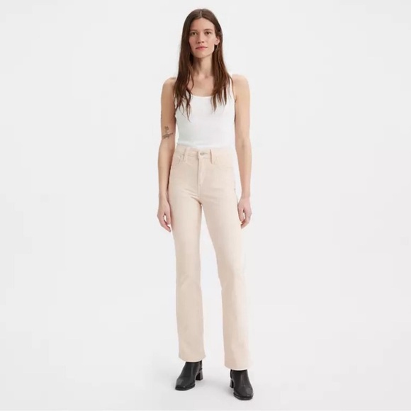Levi's Denim - NWT Levi's 725 HIGH RISE BOOTCUT CORDUROY WOMEN'S PANTS Whitecap 34 x 30